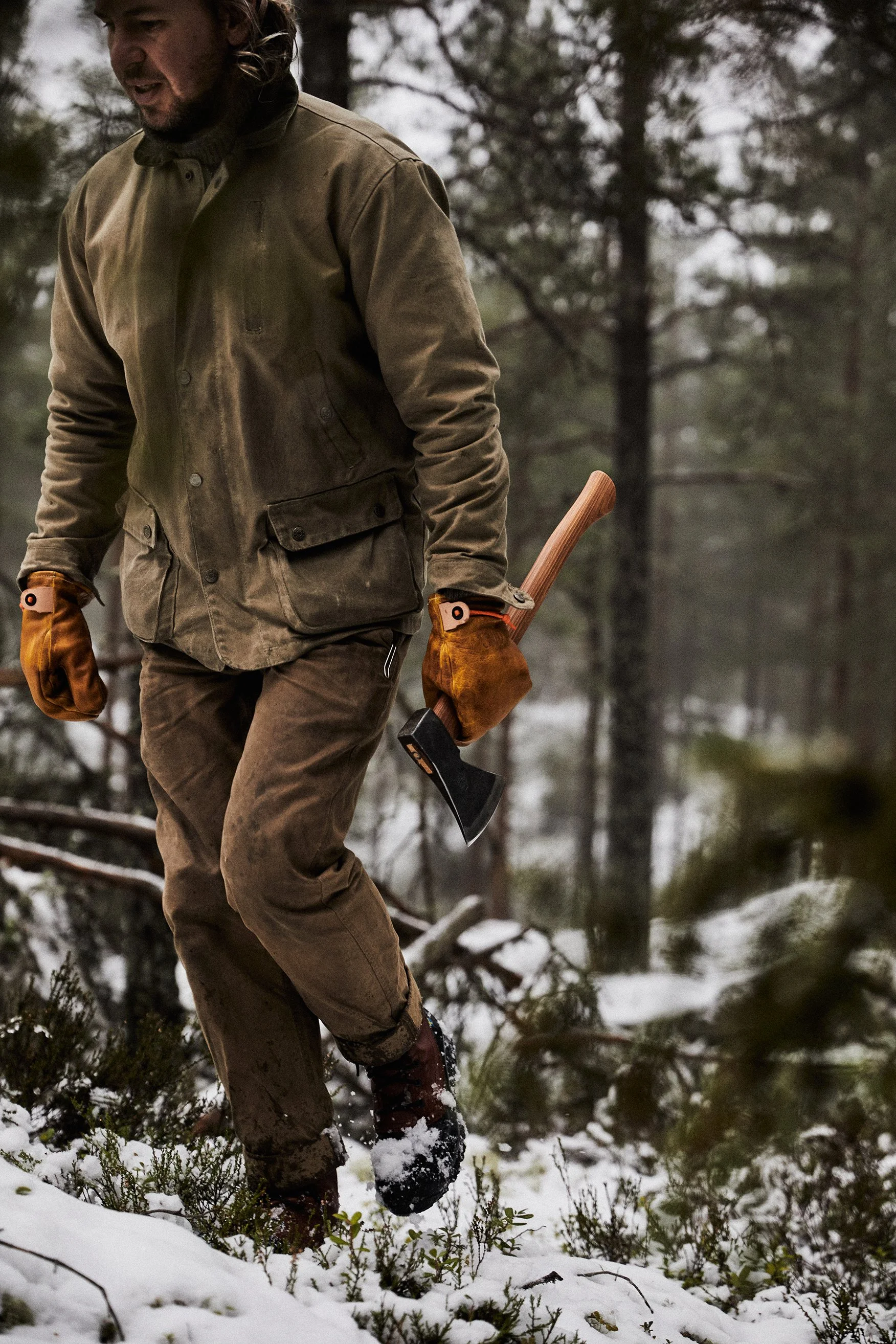 Rheinland Pack Axe — Lightweight German Wide-Bit Axe — Helko North